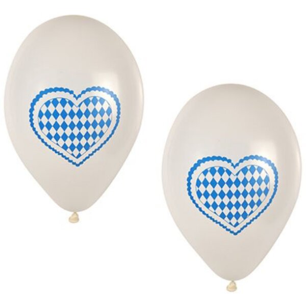 PAPSTAR Ballon de baudruche Bleu bavarois, blanc/bleu