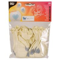 PAPSTAR Ballon de baudruche Bleu bavarois, blanc/bleu