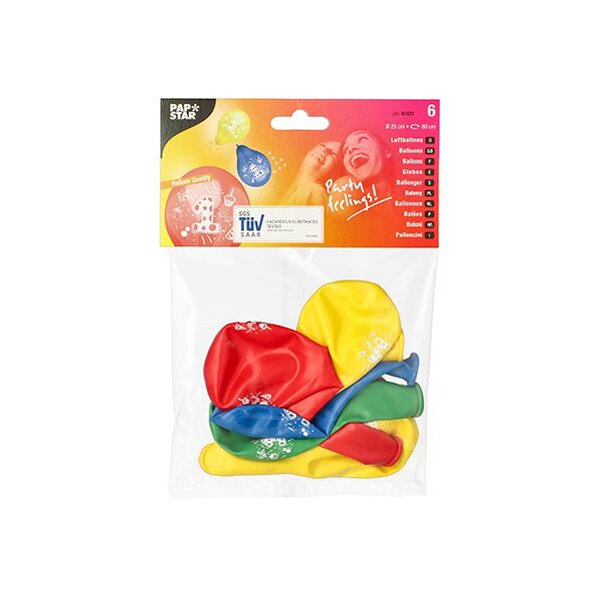 PAPSTAR Ballon de baudruche 10, rond, assorti