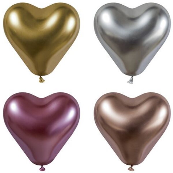 PAPSTAR Ballon Glossy Heart, assorti