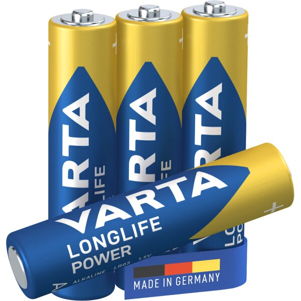 VARTA Pile alcaline LONGLIFE POWER, Micro AAA, pack de 12