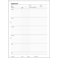 Expres Weekstaat, blok met 50 vel, formaat: A4 staand