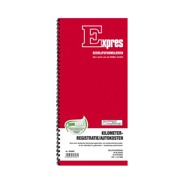 Expres Kilometerregistratie Autokosten, 2x 40 blad