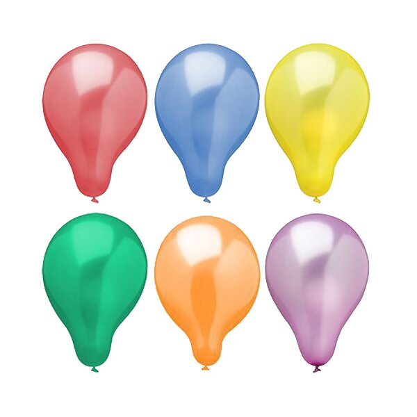 PAPSTAR Ballon de baudruche Metallic, couleurs assorties