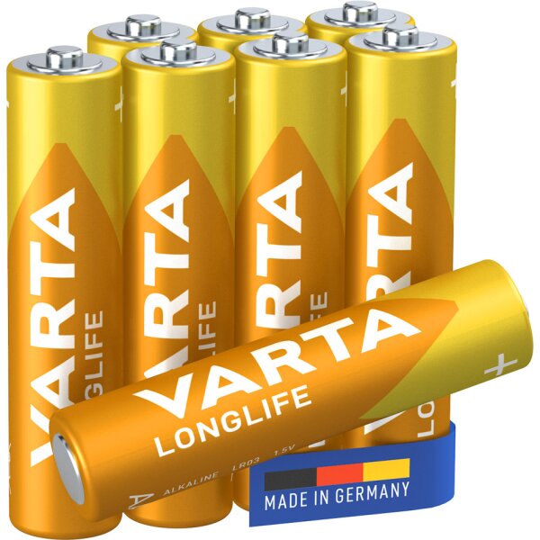 VARTA Pile alcaline LONGLIFE, Micro AAA, pack de 10