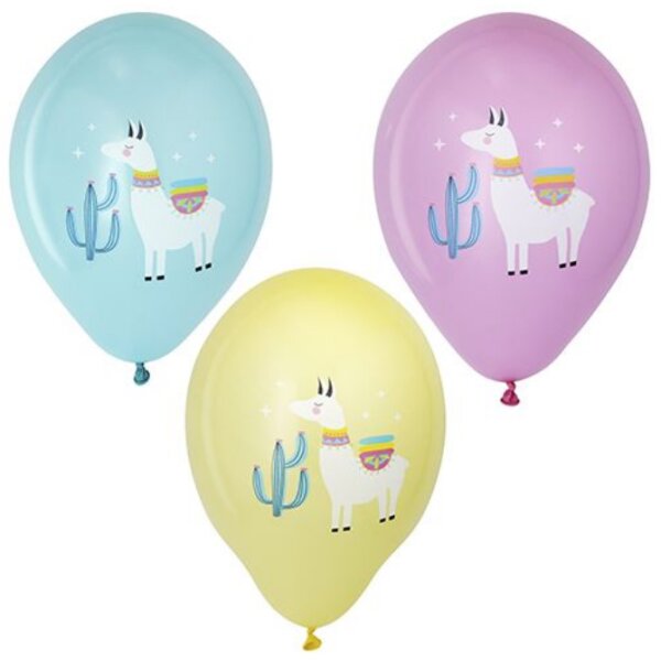 PAPSTAR Ballon de baudruche Lama, couleurs assorties