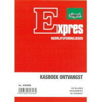 Expres Kasboek Ontvangst, A6 staand, 100 vel