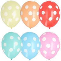 PAPSTAR Ballon de baudruche Dots, couleurs assorties