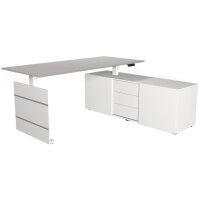 kerkmann Poste de travail complet Move 3, blanc (gauche)