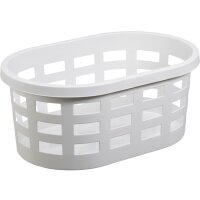 plast team Wäschekorb BOSTON, 36,8 Liter, weiss