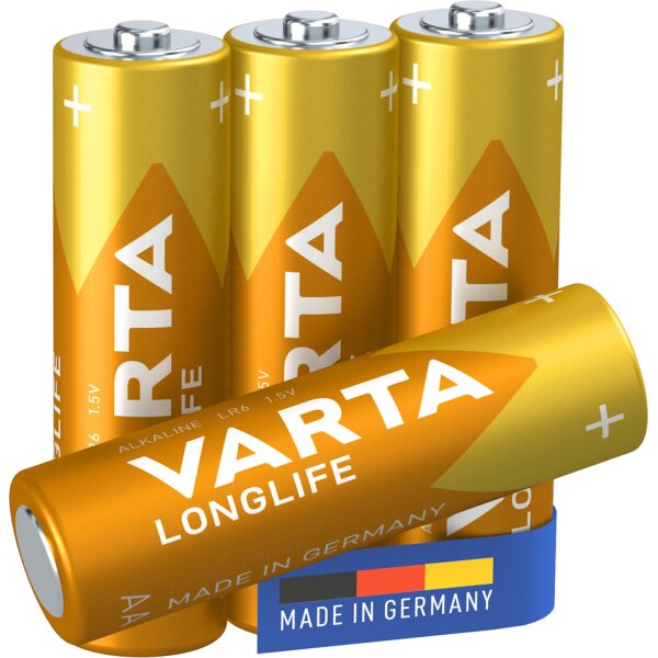 VARTA Pile alcaline LONGLIFE, Mignon AA, pack de 10