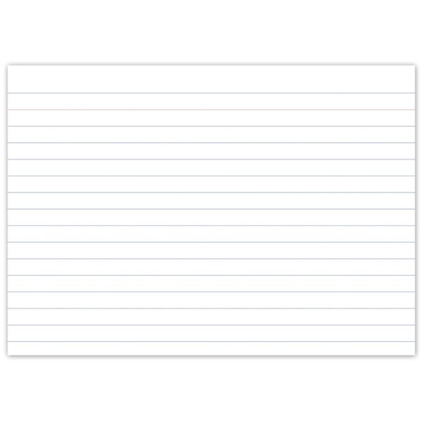 kangaro Fiches bristol, 148 x 105 mm, ligné, blanc