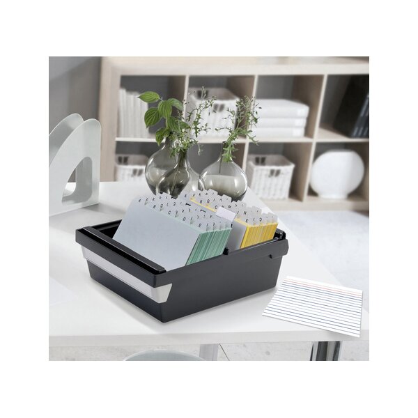 kangaro Fiches bristol, 148 x 105 mm, ligné, blanc