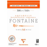Clairefontaine Bloc de papier aquarelle FONTAINE,...