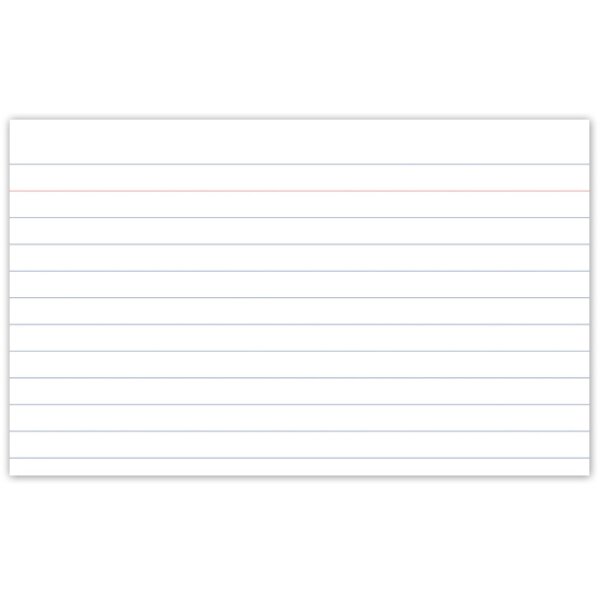 kangaro Fiches bristol, 200 x 125 mm, ligné, blanc