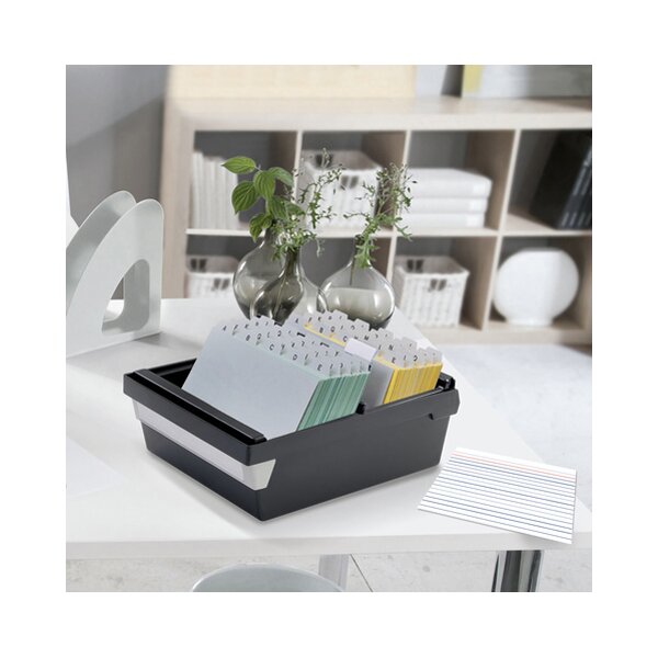 kangaro Fiches bristol, 200 x 125 mm, ligné, blanc