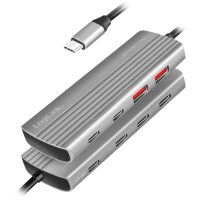 LogiLink USB 3.2 Ultra-Slim-Hub, 7-Port, 2x USB-A, 5x USB-C
