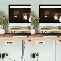 LogiLink Kabelschlauch mit Reissverschluss, 5,0 m, weiss