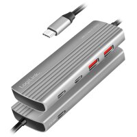 LogiLink USB 3.2 Ultra-Slim-Hub, 4-Port, 2x USB-A, 2x USB-C
