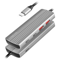 LogiLink USB 3.2 Ultra-Slim-Hub, 4-Port, 2x USB-A, 2x USB-C