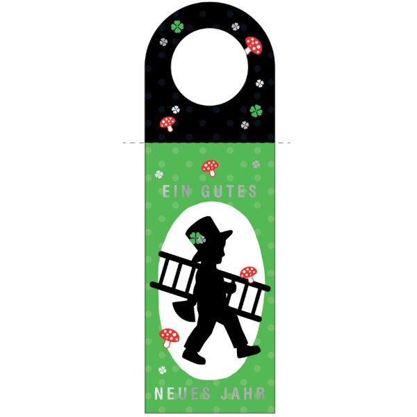 CACTUS Neujahrs-Flaschenanhänger "Guten Rutsch"