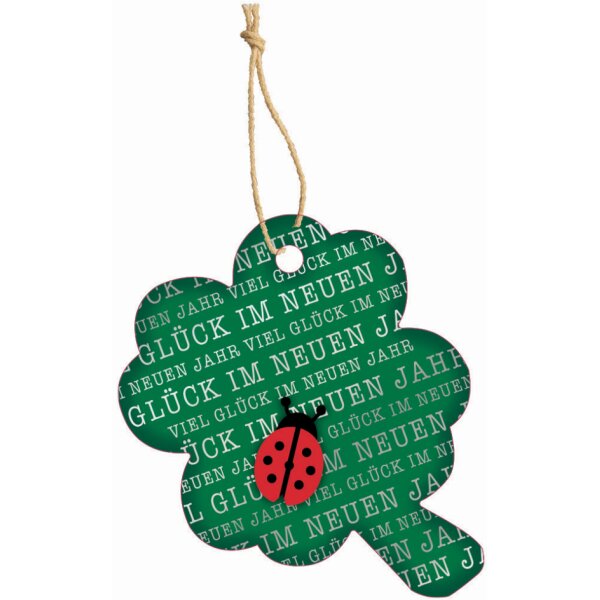 CACTUS Neujahrs-Geschenkanhänger "Glücksschwein"