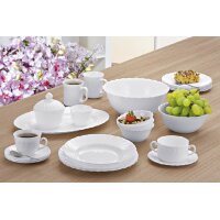 Esmeyer Assiette plate TRIANON, 245 mm, blanc