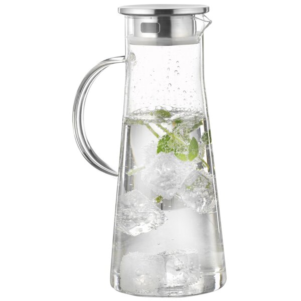 Esmeyer Carafe en verre FARO, avec poign&eacute;e, 1,7 litre
