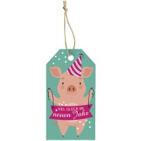 CACTUS Neujahrs-Geschenkanhänger "Kleeblatt"