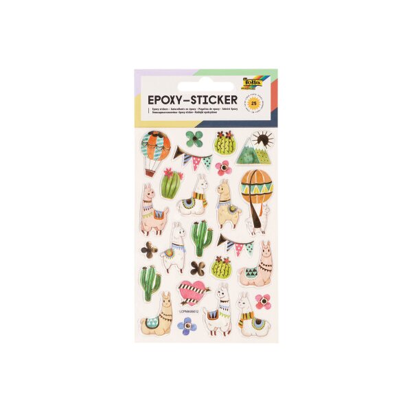 FOLIA Epoxy-Sticker 10x15cm 16303 Alpaca