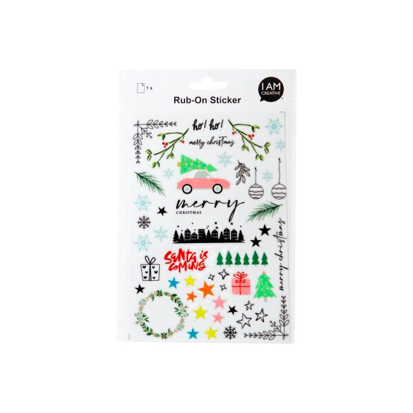 I AM CREATIVE Rub on Sticker A5 4010.59 Xmas