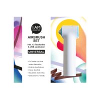 I AM CREATIVE Air Brush Set 4011.25 avec 12 crayon textile