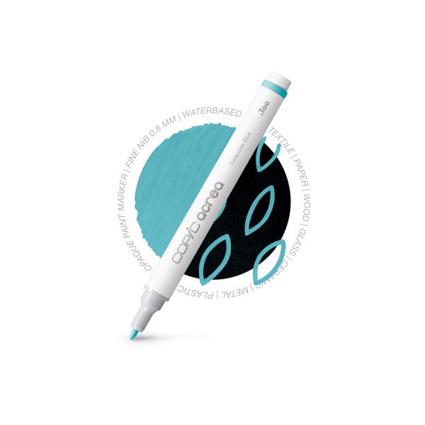 COPIC Marker acrea 0.8mm 20077018 Turquoise Blue