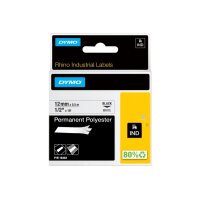 DYMO Ruban D1 weiss/schwarz S0718210 Polyester 12mm