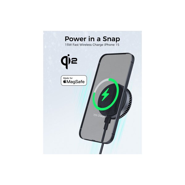 AUKEY MagFusion GameFrost LC-G10 Qi2 Mag.Wirel.Charger 15W