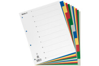 BIELLA Register PP farbig A4+ 47901000U 10-teilig, blanko, überbreit