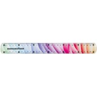 FABER-CASTELL Règle 30cm 570012 Rainbow,flexible