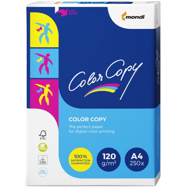 mondi Multifunktionspapier Color Copy, A4, 100 g qm, weiss