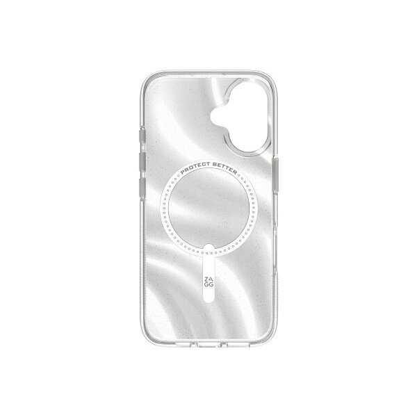 ZAGG Milan Cases Snap Apple 702315118 iPhone 16,Swirl Glitter