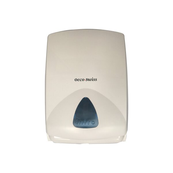 OECO SWISS Falthandtuch-Spender Slim 2181103 weiss, Kunststoff