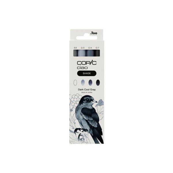 COPIC Marker Ciao Shade Set 22075422 Dark Cool Gray 4 Stück