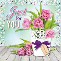 SUSY CARD 3D-Grusskarte "Tulpentopf"