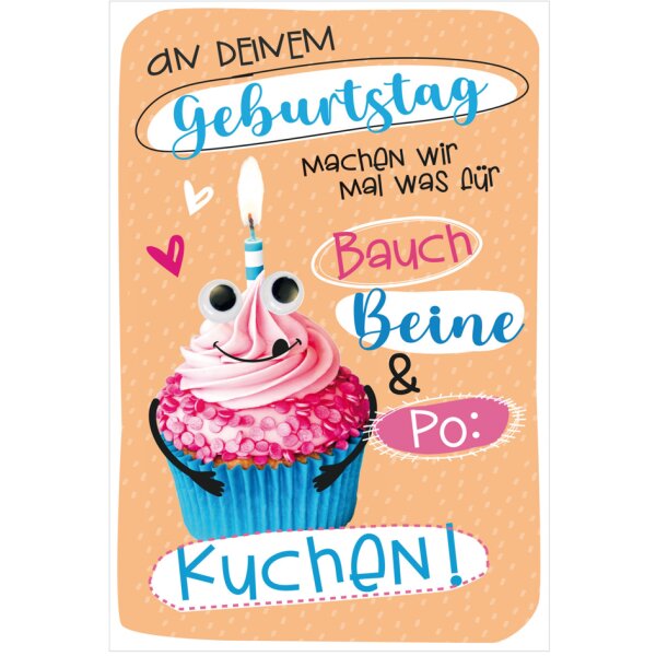 SUSY CARD Geburtstagskarte Wiggle "Schnapsglas"