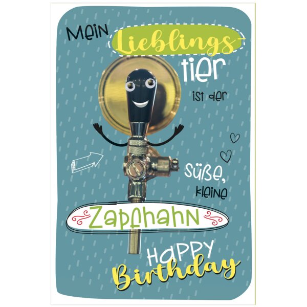 SUSY CARD Geburtstagskarte Wiggle "Schnapsglas"