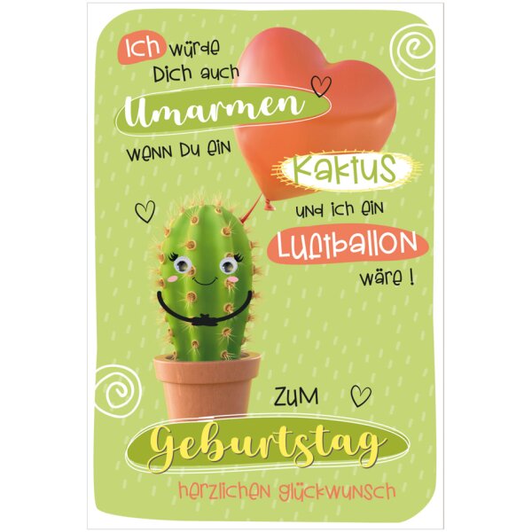 SUSY CARD Geburtstagskarte Wiggle "Möhre"