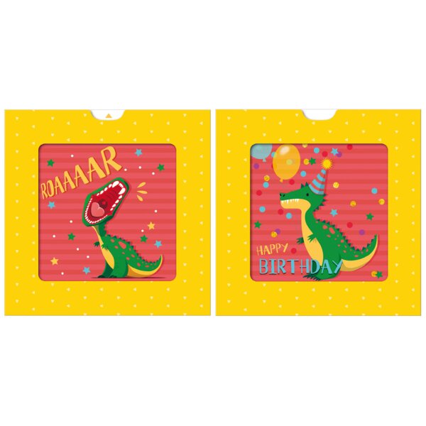 SUSY CARD 3D-Geburtstagskarte Sliding card "Erdmännchen"