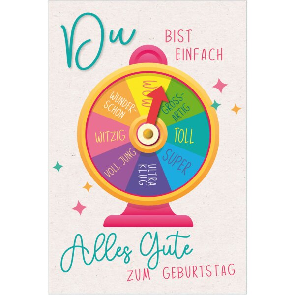 SUSY CARD Geburtstagskarte Round "Segelboot"