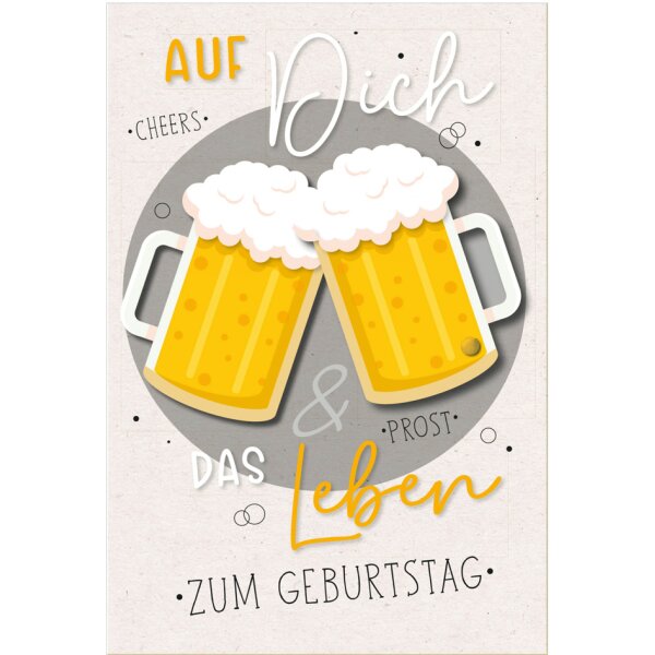 SUSY CARD Geburtstagskarte Round "Segelboot"
