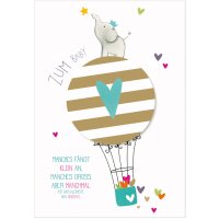 SUSY CARD XL-Geburtskarte "Heissluftballon"
