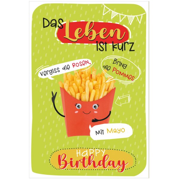 SUSY CARD Geburtstagskarte Wiggle "Schraube"